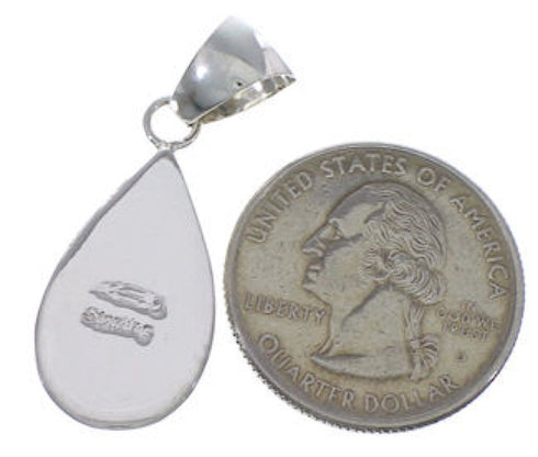 Genuine Sterling Silver Multicolor Southwest Pendant FX31589